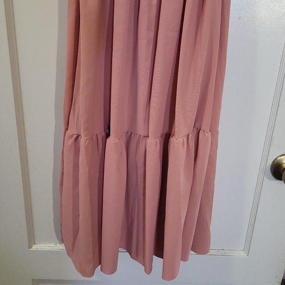 NWOT 😍XL Dusty Rose Peasant style dress - Picture 3 of 5